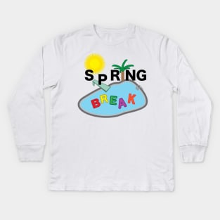 Spring Break Kids Long Sleeve T-Shirt